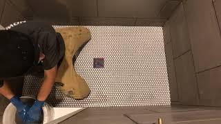 Penny Tile Installation - Tile Installer in Boston