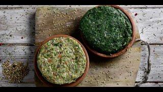 Hamburguesa de espinacas y atún