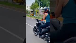 public reaction on girl bike riding #mt15 #reels #viral #shortvideo #ktm #reels