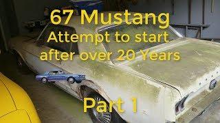 First Attempt to start 67 Mustang Part 1