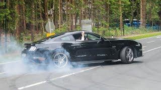 Ford Mustang Compilation | Burnouts, Accelerations, Loud sounds, ...