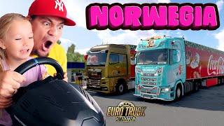  MOJA CÓRKA PROWADZI CIĘŻARÓWKĘ DO NORWEGII! | Euro Truck Simulator 2 Ft. @DarekDareczeK24