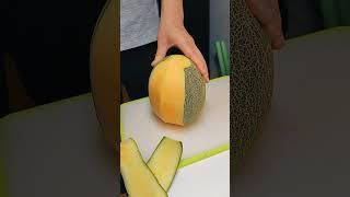 Cantaloupe Cut So Smooth It’s Unreal!  | Juicy ASMR in 5 Sec