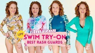 Amazon Swim Try-On: Best Rash Guards Amazon & UPF Swimwear