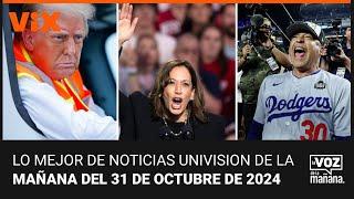 Lo mejor de Noticias Univision de la mañana | jueves 31 de octubre de 2024