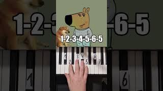 Just a chill guy Piano Tutorial #shorts