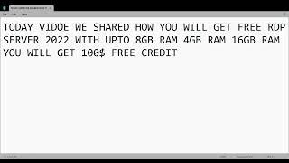 Get Free RDP windows Server Free VPS RDP Server for 30 Days  New Working Trick 100%