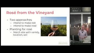 Rosé grapes and wines - Rosé Master Class with Peter Marks - Napa Valley Wine Academy