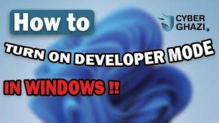 How to Turn On Developer Mode in Windows 11