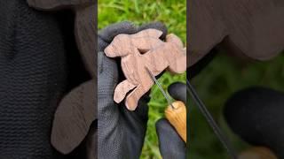 Carving a Hare out of Wood | Wooden Jewellery #woodcarving