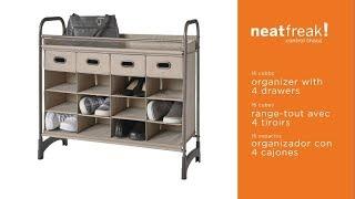 5122 neatfreak 16 Cubby Shoe Organizer with 4 Drawers assembly instructions