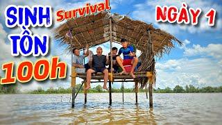 Thử Thách SINH TỒN KHẮC NGHIỆT 100h Trên Căn Chồi Giữa Đồng Survival | Thánh Xàm VLog