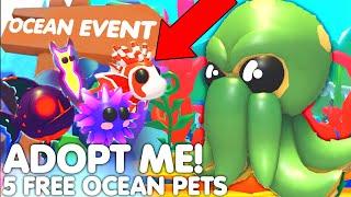 HOW TO CLAIM 5 NEW OCEAN PETS IN ADOPT ME…ALL OCEAN PETS LEAKS! (ALL INFO) ROBLOX