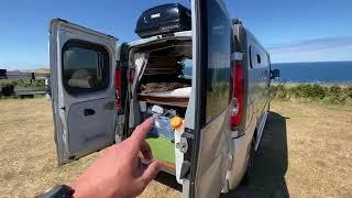 VAN TOUR - Vivaro campervan self build conversion solar setup off grid