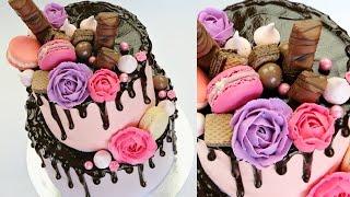 CAKE TREND ~ Chocolate Drip Decorating Tutorial - CAKE STYLE