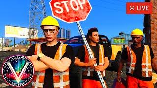 LIVE: GTA V FiveM Roleplay: ️Workin' For A Living: Construction Job️