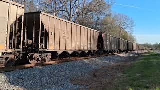 CSX Hopper train coal empty from Brice by Motz 3 28 25 CM44AC ES44AHs lead