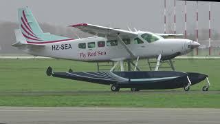 Departure floatplane Cessna Caravan from Ostend Airport