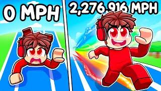 I Ran 2,276,916 MPH to be the FASTEST in Speed Simulator!