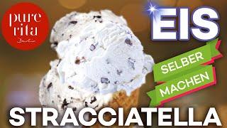 DIY • Stracciatella Eis selber machen mit Eismaschine | super cremig (Rezept)