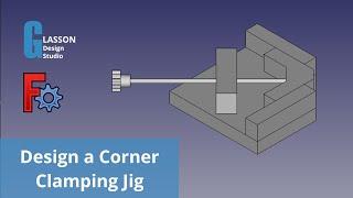 Howto design a corner clamping jig used when gluing up 90 degree corners in picture frames