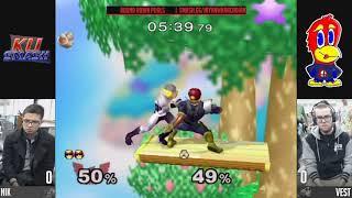 Jayhawk Arcadian SSBM - Nik (Sheik) Vs. KU | Vest (C. Falcon) Round Robin Pools