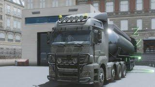 Едем из Zurich в Munich на mercedes actros в truckers of Europe 3.