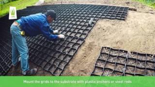 geoSYSTEM S60s How to install ecogrid on slope