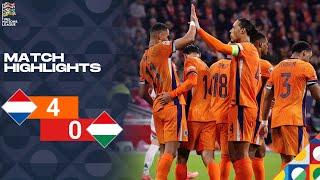 Netherlands vs Hungary | 4-0 | Highlights | UEFA Nations League 2024-25