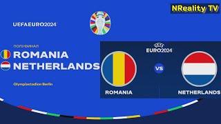 Футбол. Чемпионат Европы-2024. Румыния - Нидерланды. 1/8 Финала. EURO 2024. Romania - Netherlands.