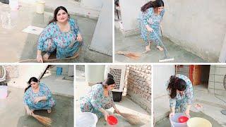 Sehan wash kiya || Cleaning vlog || Buht thak gae || My hubby is sick 