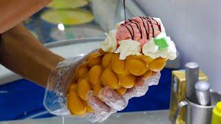 Egg Waffle Ice Cream - Chinese Street Food