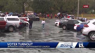 Long lines form at polling places across Central Alabama