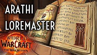 WoW Guide - Arathi Book Collection (Arathi Loremaster) - The War Within