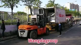 Shipping the hygienic product making machine to our honor customer  .