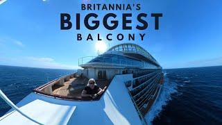 P&O BRITANNIA's BIGGEST BALCONY: Superior Deluxe Cabin A108