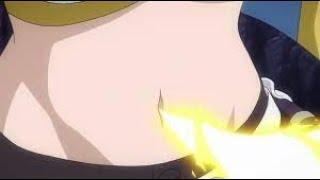 Fairy Tail (2014 series) - Lucy Heartfilia's tummy tickled scene 2