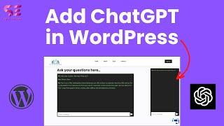 Make a Website like ChatGPT - ChatGPT integration in WordPress