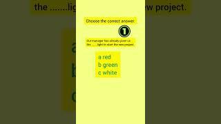 English quiz/ idioms explained/ 'Give the green light' meaning/ Part 5 #english #englishidioms