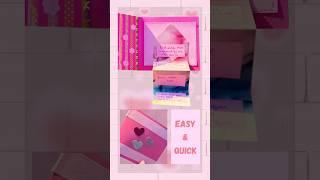 This DIY Card Has Layers of Love!  | Easy Surprise Message Card #shorts #art #paperart #craft #diy