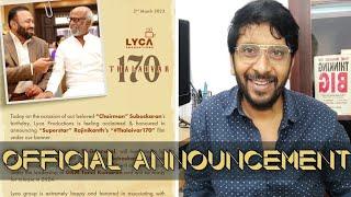 Thalaivar 170 official announcement | Rajinikanth | Lyca | pop suresh