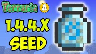 Terraria how to get BLIZZARD IN BOTTLE fast (SEED for 1.4.4.9) (2024) (NO DIGGING)