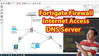 How to integrate DNS Server with fortigate firewall