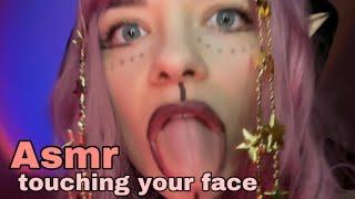 ASMR - Alien obsessively exploring your face |and| cleaning your bad energy