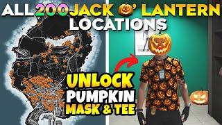 GTA Online All 200 Halloween Jack o' Lantern Locations with Map | How to Unlock Pumpkin Tee & Mask