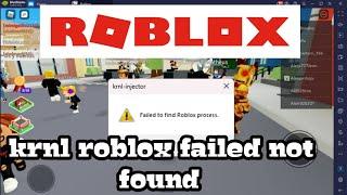 How to fix Krnl Failed To Find Roblox Process (Easy fix)