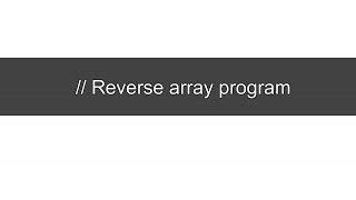 print reverse array c program- PC run