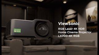 ViewSonic LX700-4K RGB | 4K HDR RGB Laser Home Cinema Projector | Discover the Unseen