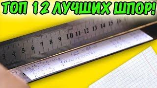 ТОП 12 ЛУЧШИХ ШПАРГАЛОК. Как списать на ЛЮБОЙ контрольной? Шпоры и Лайфхаки для школы