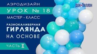 Искусство Аэродизайна. Урок №18. Часть 1. Разнокалиберная гирлядна из воздушных шаров